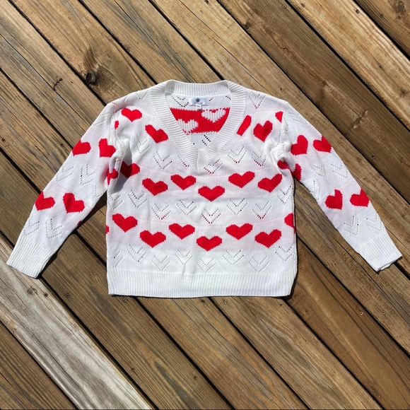 Valentine Heart Sweater Boutique White - Picture 2 of 9